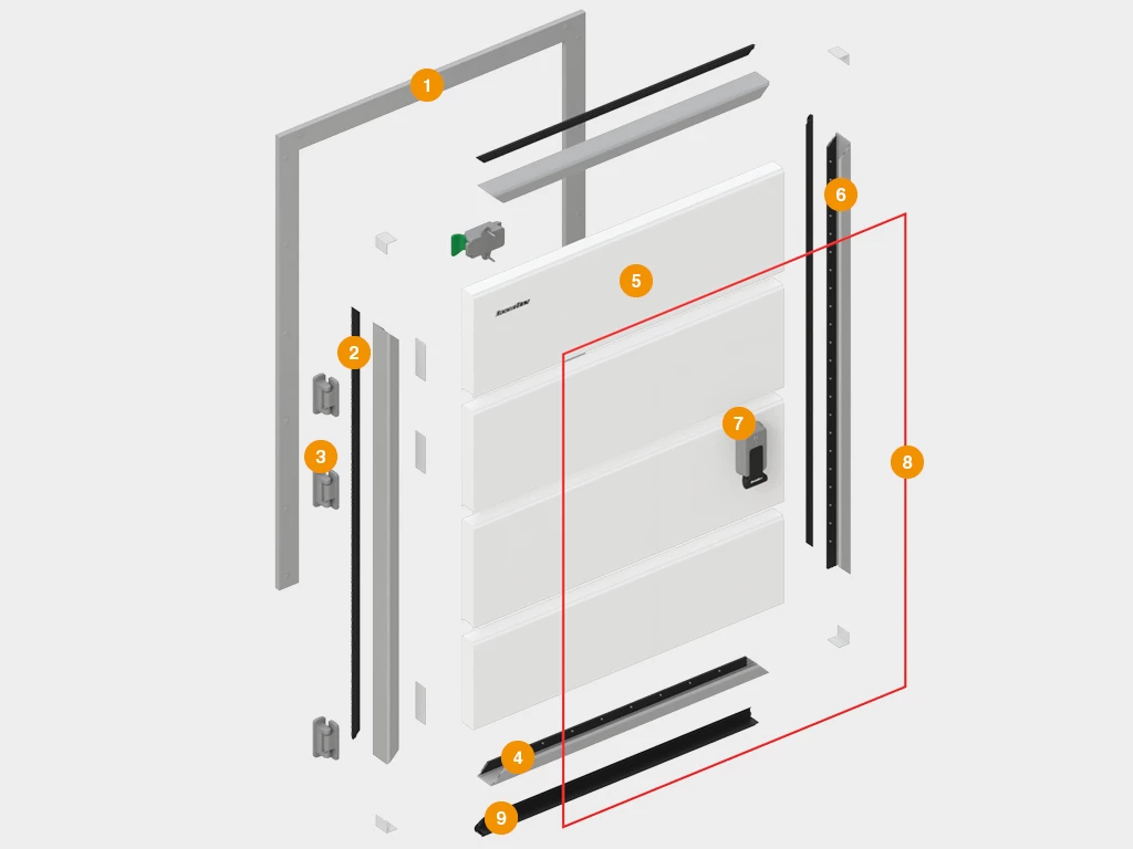 Распашные двери для охлаждаемых помещений